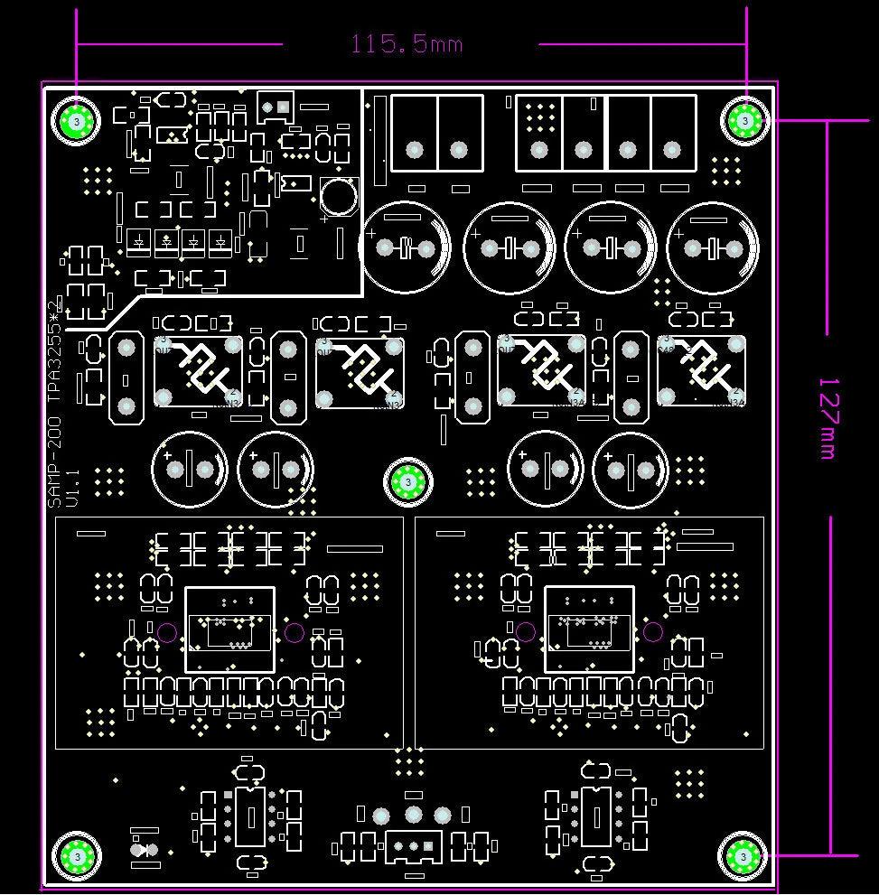 HIFI Dual-Core TPA3255 Stereo Amplifier Board 2 Channel 600W+600W Class D Digital Power Amp DC 19-50V 0.006% THD 20Hz-30KHz Multiple Inputs