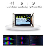 2.6 inch IPS LCD Music Spectrum Equalizer Display Analyzer WiFi Clock Audio Level Indicator Power Amplifier Car AUX DC 5V-12V