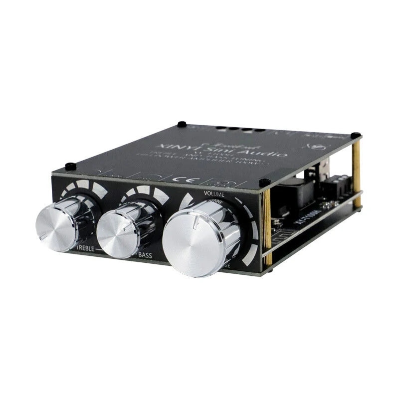 XY-T100H 100W*2 TPA3116D2 bluetooth 5.0 Power Audio Amplifier Board Home Theater Amplifiers Stereo Treble and Bass Adjustment