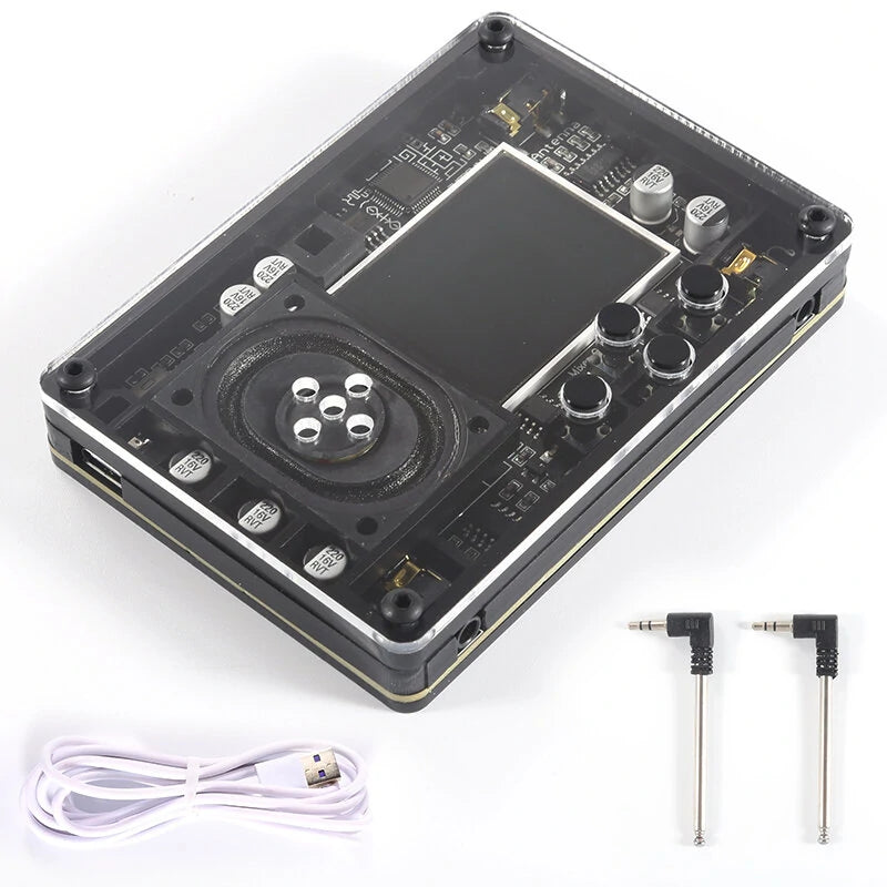 Mini Theremin Electronics Kit with Screen Display Retro Audio Player Electronic Creative Musical Instrument for Music Lover