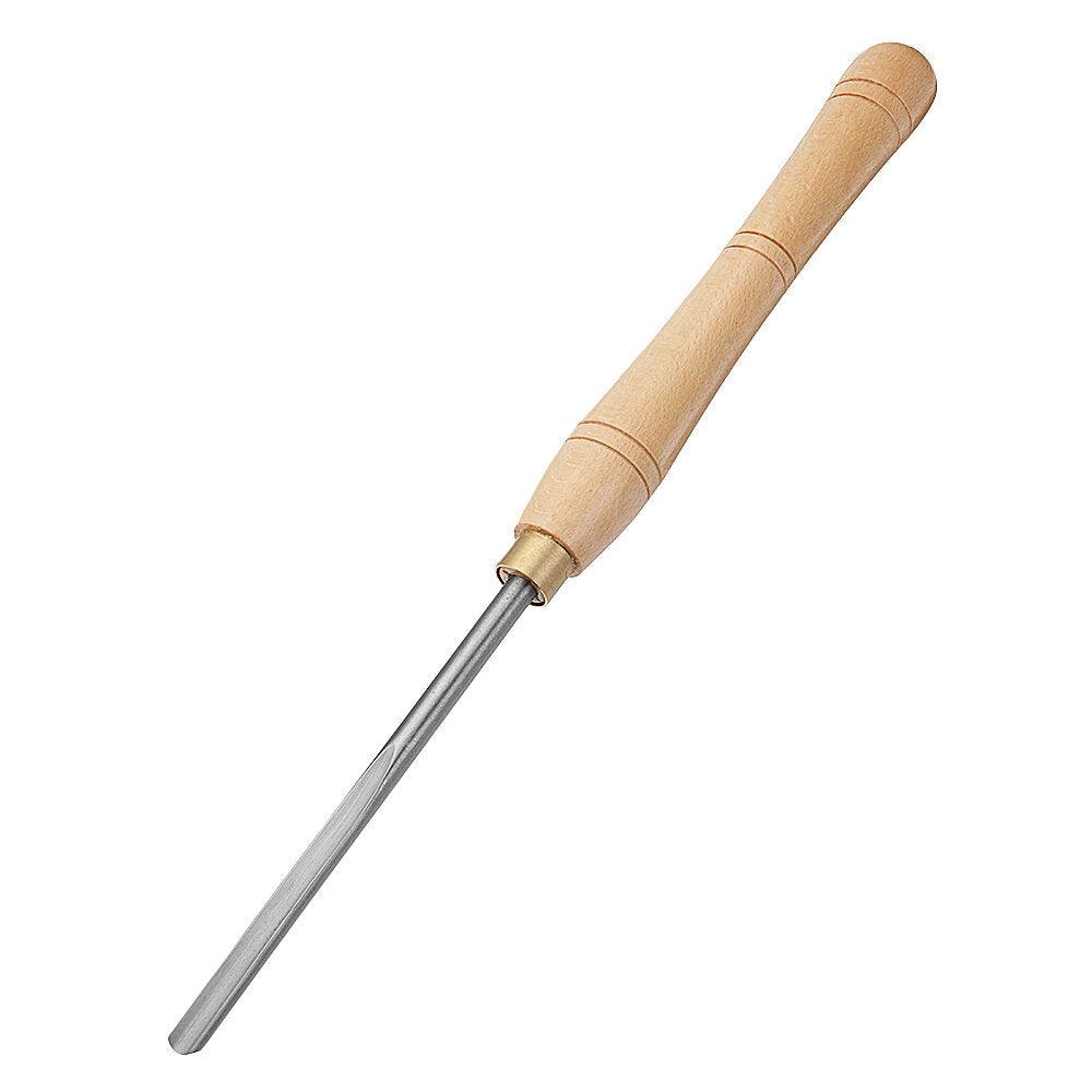 Drillpro High Speed Steel Lathe Chisel Wood Turning Tool with Wood Handle Woodworking Tool