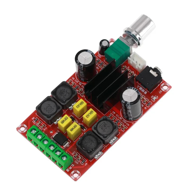 XH-M189 TPA3116D2 Dual Channel 2x50W Stereo Power Amplifier Board Adjustable Audio Module DC 24V Class D Amplifier