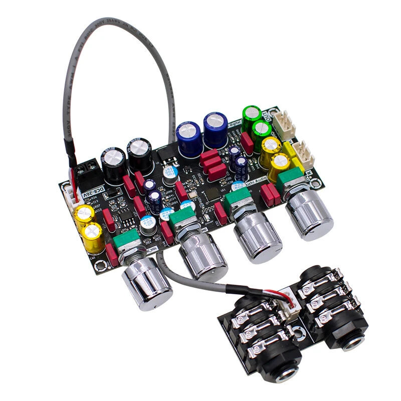 WUZHI ZK-AMP 2G DSP Mixing Board Front Stage Amplifier Module 8-26V Intelligent Frequency Echo Reverb Anti Whistling