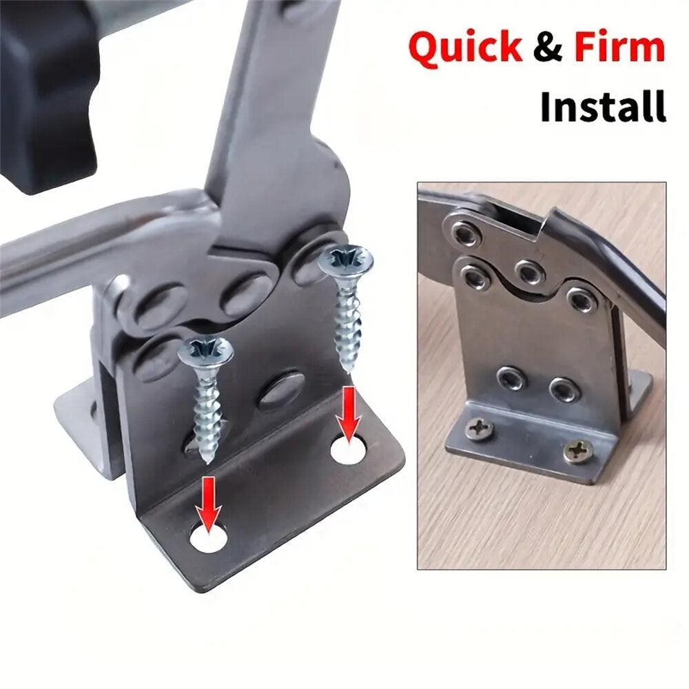 Toggle Clamp Stainless Steel Quick-Release Horizontal Clamp Adjustable Anti-Slip Hold Down Clamp For Woodworking Welding - Zen Craft