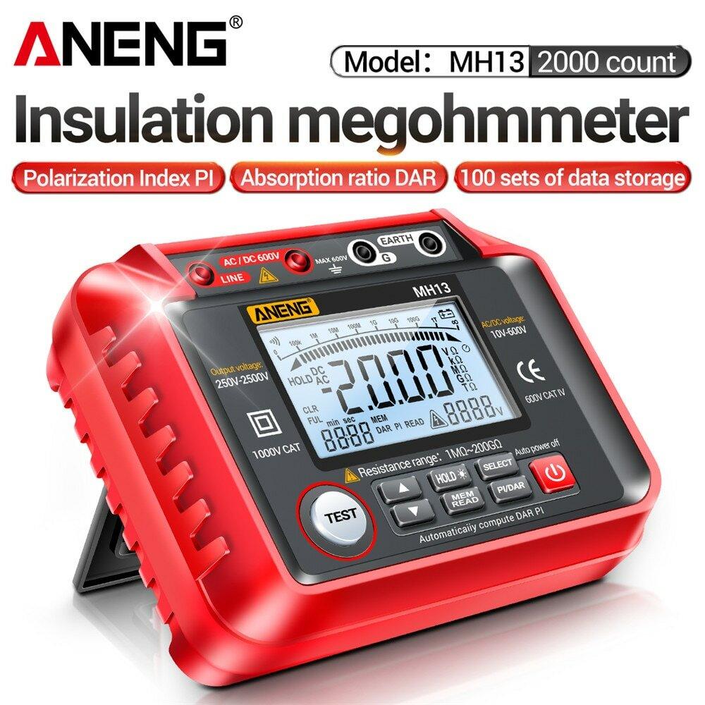 ANENG MH13 Megohmmeter Ohm Tester Digital Multimeter Megometro Insulation Earth High Voltage Resistance Meter Tester Tool - Zen Craft