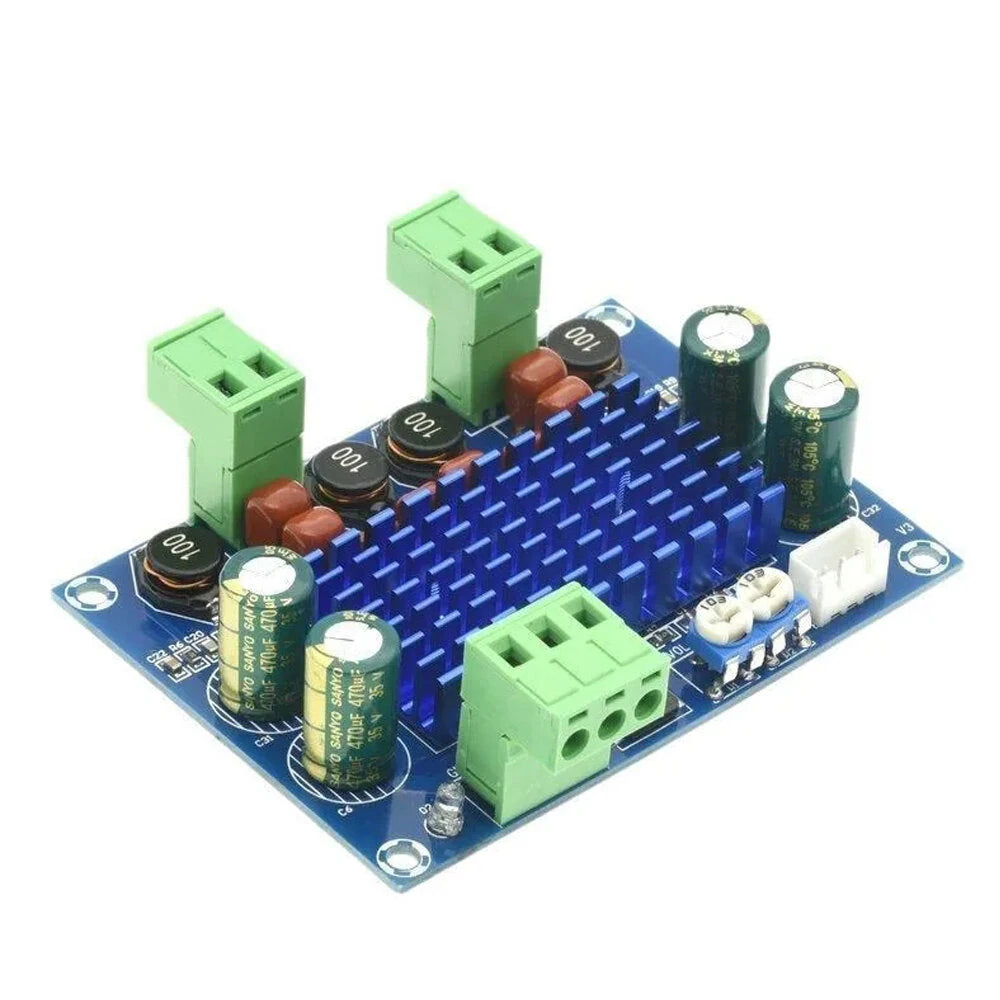 XH-M572 TPA3116D2 Digital Power Amplifier Board High Power 2x120W Chassis 5V 24V 28V 120W Audio Module