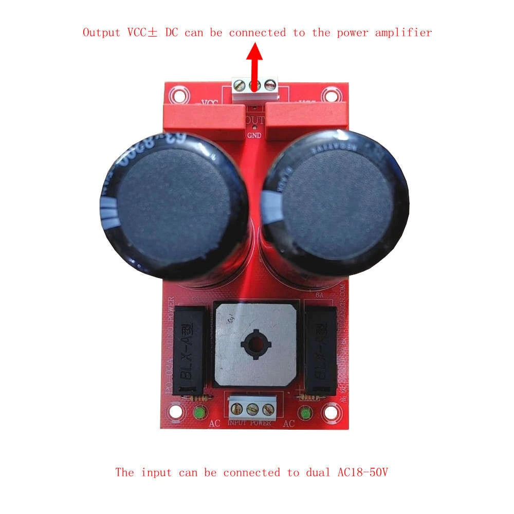 PMX-13 2.0 Channel 300W+300W High Power Amplifier Board A1943/C5200 Chip Dual AC24-35V