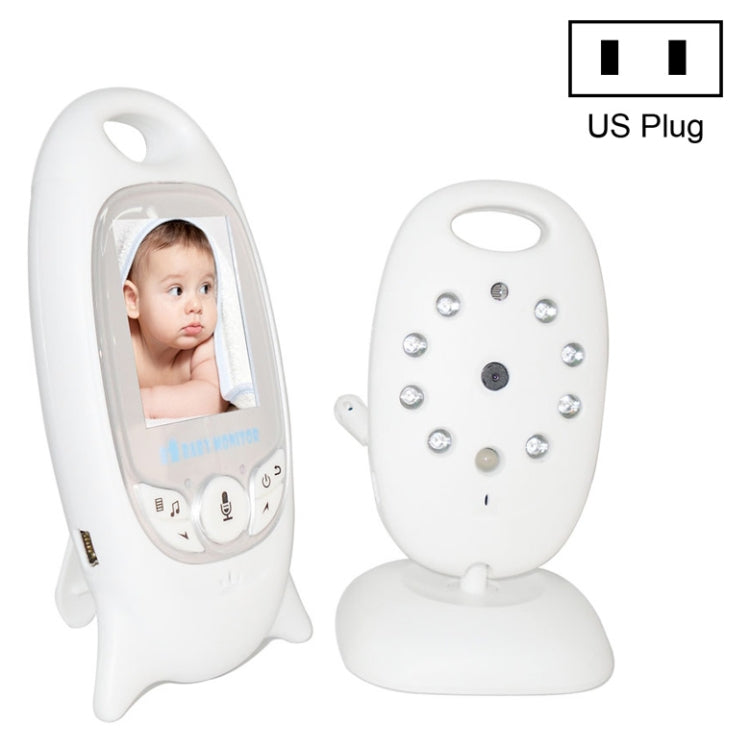 VB601 2.0 inch LCD Screen Hassle-Free Portable Baby Monitor, Support Two Way Talk Back, Night Vision, VB601 VB601 US Plug