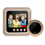 W5 2.4 inch Screen 2.0MP Security Camera No Disturb Peephole Viewer Doorbell, Support TF Card / Night Vision / Video Recording, W5 W5 Gold