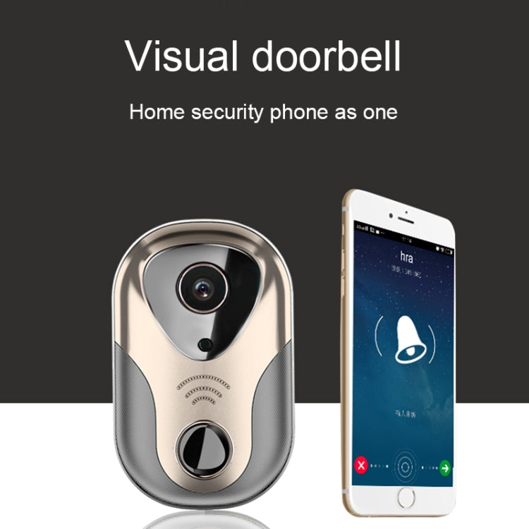 163Eye L1-NJ Smart Visual WIFI 1.3MP Network HD Intercom Doorbell , Support Micro SD Card & Night Vision, 163Eye Gold, 163Eye