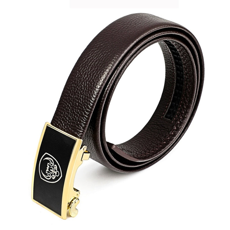 Men Casual Cow Leather Belt Waistband with Buckle Head, Length: 115cm, Length: 115cm