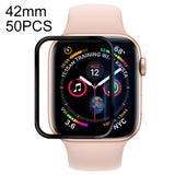 50 PCS For Apple Watch Series 3 / 2 / 1 42mm Soft PET Film Full Cover Screen Protector, For Apple Watch Series 3 / 2 / 1 42mm