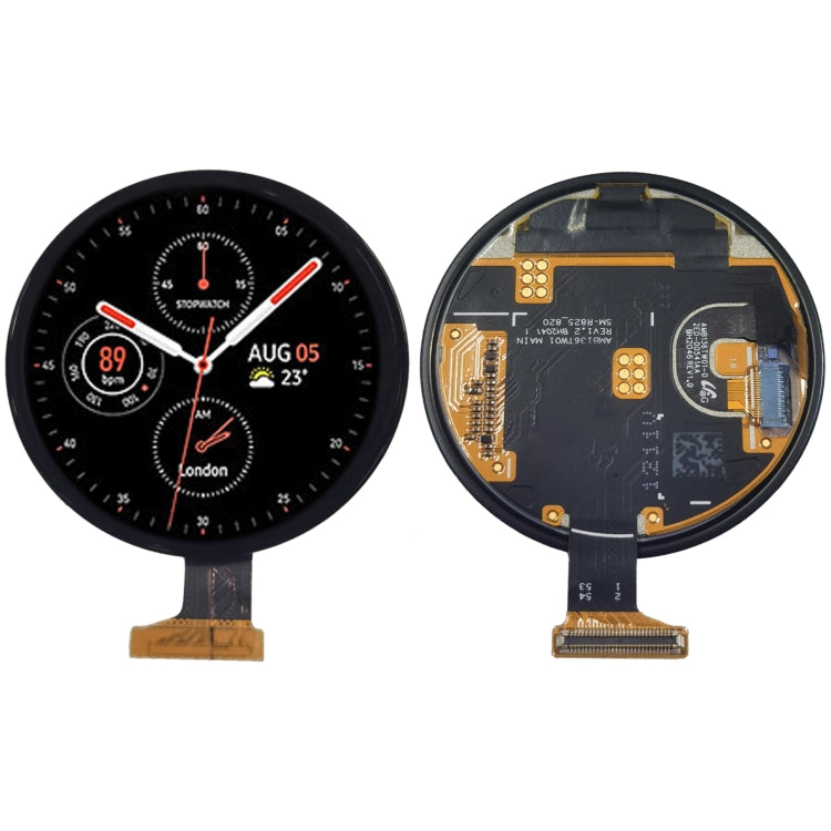 LCD Screen and Digitizer Full Assembly for Samsung Galaxy Watch Active2 44mm SM-R820 825, For Samsung Galaxy Watch Active2 44mm For Samsung Galaxy Watch Active2 44mm