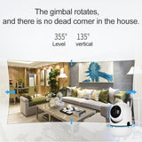 SECTEC IL-HIP291-2M-AI Intelligent Tracking Monitor Mobile Phone Remote Wireless Network Wifi Camera Cloud Storage Intelligent Shaking Head Network Camera, White