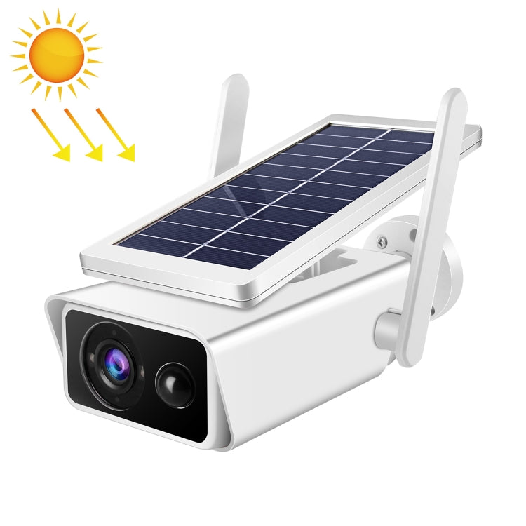 T13-2 1080P HD Solar Powered 2.4GHz WiFi Security Camera without Battery, Support Motion Detection, Night Vision, Two Way Audio, TF Card, T13-2 without Battery T13-2 without Battery