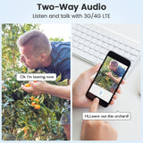 T20 1080P Full HD Solar Powered WiFi Camera, Support Motion Detection, Night Vision, Two Way Audio, TF Card, WiFi