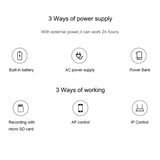 CAMSOY C9 HD 1280 x 720P 70 Degree Wide Angle Wireless WiFi Wearable Intelligent Surveillance Camera, Support Infrared Right Vision & Motion Detection Alarm & Loop Recording & Timed Capture, C9