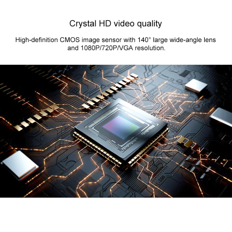 CAMSOY S8 HD 1280 x 720P 140 Degree Wide Angle Wireless WiFi Intelligent Surveillance Camera, Support Photosensitive Automatic Right Vision & Motion Detection & Loop Recording, S8