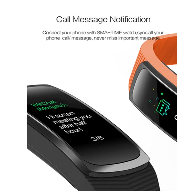 SMA-B3 Fitness Tracker 0.96 inch Bluetooth Smart Bracelet, IP67 Waterproof, Support Activity Traker / Heart Rate Monitor / Blood Pressure Monitor / Remote Capture, SMA-B3/Black, SMA-B3/Orange, SMA-B3/Green, SMA-B3/Blue