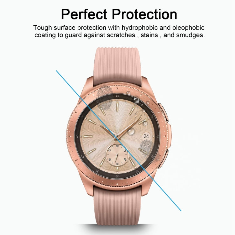 ENKAY Hat-Prince 0.2mm 9H 2.15D Curved Edge Tempered Glass Film for Galaxy Watch 42mm, Tempered Glass/42mm, 2 PCS Tempered Glass/42mm