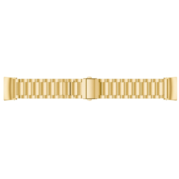 Three Beads Slingshot Buckle Solid Stainless Steel Watch Band for Fitbit Charge 3