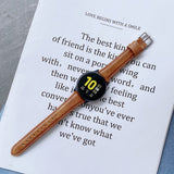 For Samsung Galaxy Watch 20mm Smart Watch Universal Double-sided Leather Small Watch Band, 20mm