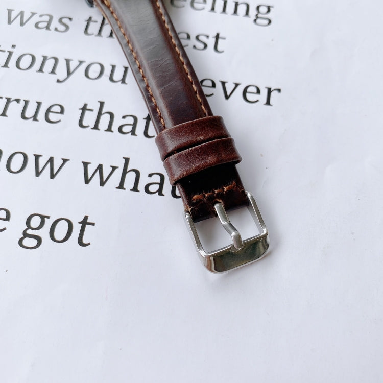 For Samsung Galaxy Watch 20mm Smart Watch Universal Double-sided Leather Small Watch Band, 20mm