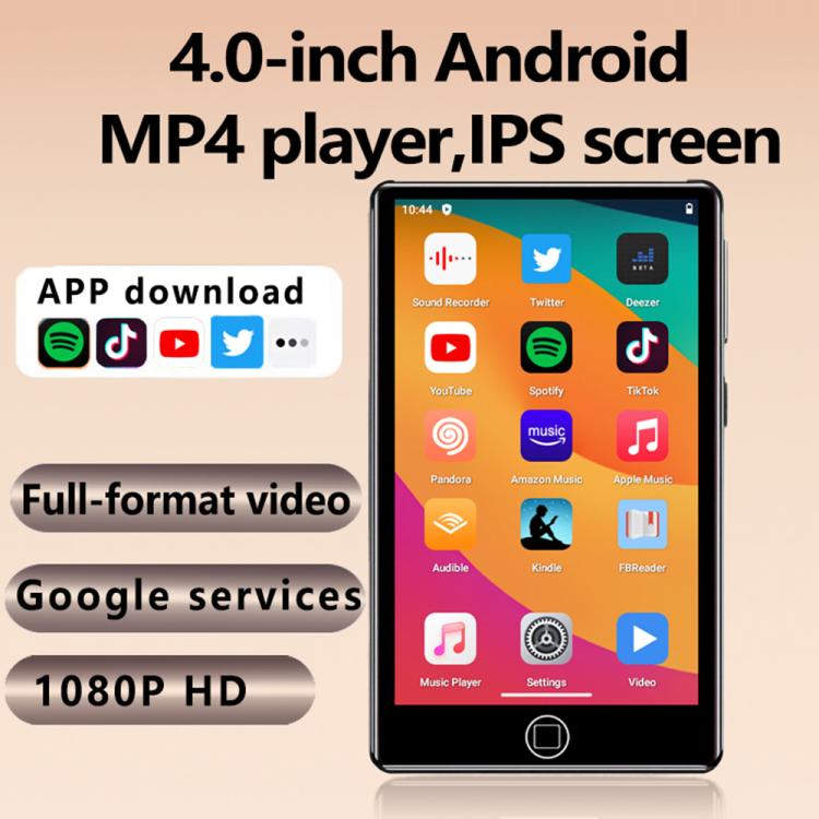 UNIWA MP004 4.0 inch IPS Screen Android 14 AI Smart Music Player Mini Tablet PC 3GB+32GB, 3GB+32GB