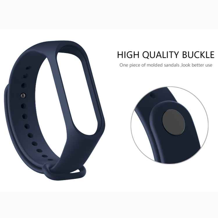 Pure Color Soft TPU  Watch Bands for Xiaomi Mi Band 4, Host Not Included, Dark Blue, Wine Red, Black, Orange, Pink
