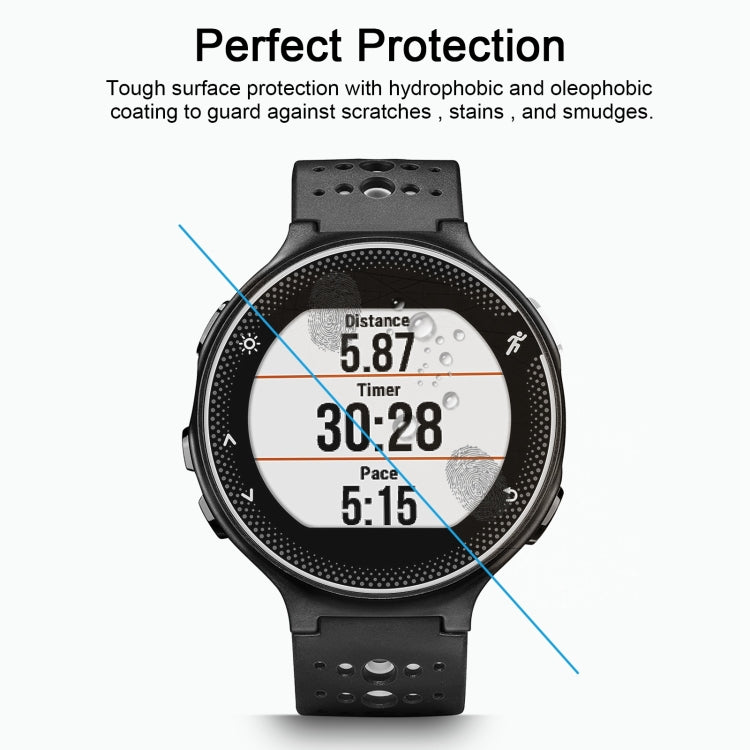 For Garmin Forerunner 235 0.26mm 2.5D 9H Tempered Glass Film Screen Protector, For Garmin Forerunner 235