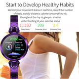 AK15 Fashion Smart Female Bracelet, 1.08 inch Color LCD Screen, IP67 Waterproof, Support Heart Rate Monitoring / Sleep Monitoring / Remote Photography