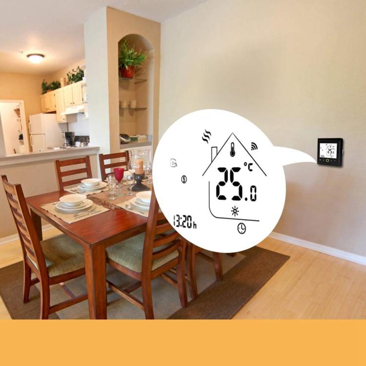 BHT-002GBLW 16A Load Electronic Heating Type LCD Digital Heating Room Thermostat with Sensor & Time Display, WiFi Control, BHT-002GBLW 16A (Black) Electronic Heating Type, BHT-002GBLW 16A (White) Electronic Heating Type