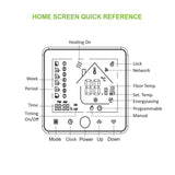 BHT-002GBLW 16A Load Electronic Heating Type LCD Digital Heating Room Thermostat with Sensor & Time Display, WiFi Control, BHT-002GBLW 16A (Black) Electronic Heating Type, BHT-002GBLW 16A (White) Electronic Heating Type