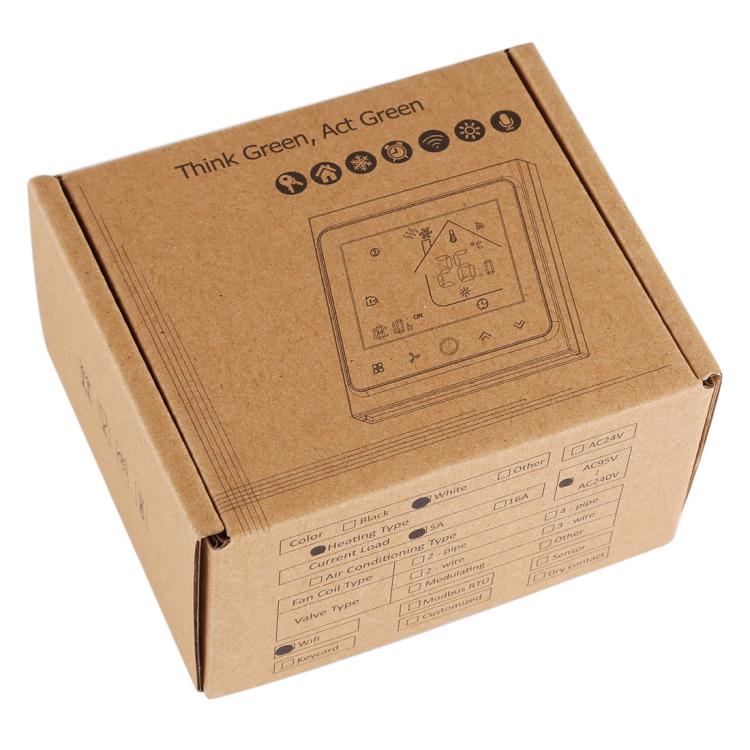 BHT-002GALW 3A Load Water Heating Type LCD Digital Heating Room Thermostat with Time Display, WiFi Control, BHT-002GBLW 3A (Black) Water Heating Type, BHT-002GBLW 3A (White) Water Heating Type