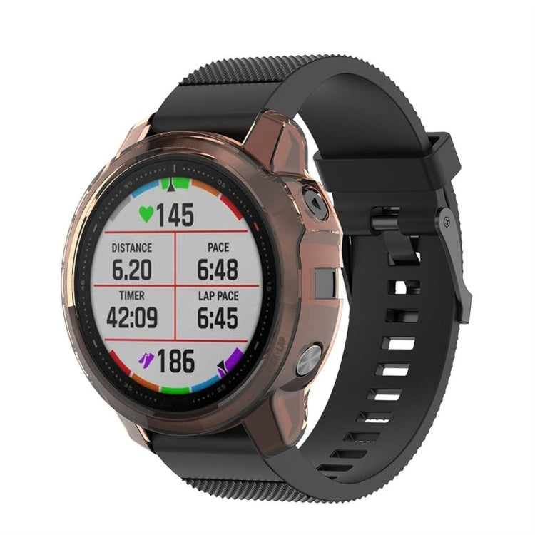 For Garmin Fenix 6s TPU Half Coverage Smart Watch Protevtice Case, For Garmin Fenix 6s