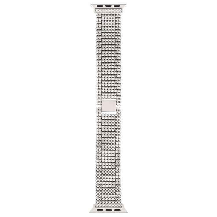 For Apple Watch Series 7 41mm / 6 & SE & 5 & 4 40mm / 3 & 2 & 1 38mm Nine Beads Stainless Steel Wrist Strap Watch Band, For Apple Watch Series 7 41mm / 6 & SE & 5 & 4 40mm / 3 & 2 & 1 38mm