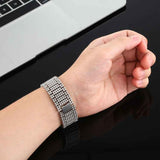 For Apple Watch Series 7 41mm / 6 & SE & 5 & 4 40mm / 3 & 2 & 1 38mm Nine Beads Stainless Steel Wrist Strap Watch Band, For Apple Watch Series 7 41mm / 6 & SE & 5 & 4 40mm / 3 & 2 & 1 38mm