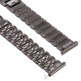 For Fitbit Versa Diamond-studded Stainless Steel Watch Band