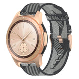 20mm Stripe Weave Nylon Wrist Strap Watch Band for Galaxy Watch 42mm, Galaxy Active / Active 2, Gear Sport, S2 Classic