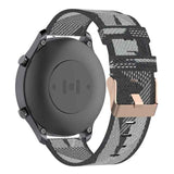 22mm Stripe Weave Nylon Wrist Strap Watch Band for Xiaomi Mi Watch Color, Garmin Vivoactive 4
