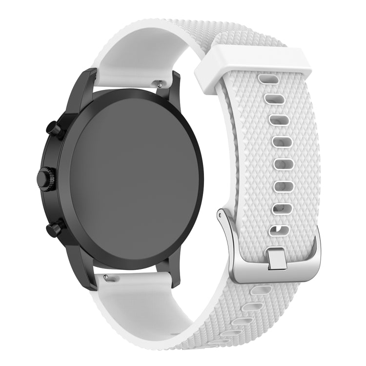 22mm Texture Silicone Wrist Strap Watch Band for Fossil Hybrid Smartwatch HR, Male Gen 4 Explorist HR, Male Sport