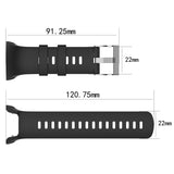 Silicone Watch Band for SUUNTO Trainer Wrist HR