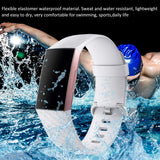 Diamond Pattern Adjustable Sport Watch Band for FITBIT Charge 2, Size: L, 12.5x8.5cm, L