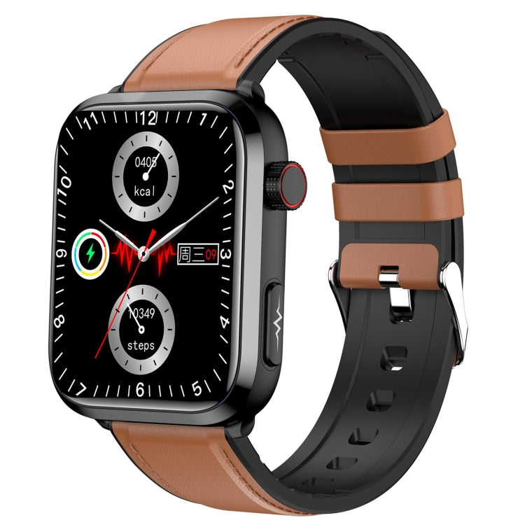 ET210 1.91 inch IPS Screen IP67 Waterproof Leather Band Smart Watch, Support Body Temperature Monitoring / ECG, ET210 - Zen Craft