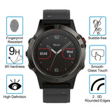 2 PCS ENKAY Hat-Prince for Garmin Fenix 5 Smart Watch 0.2mm 9H Surface Hardness 2.15D Explosion-proof Tempered Glass Screen Film