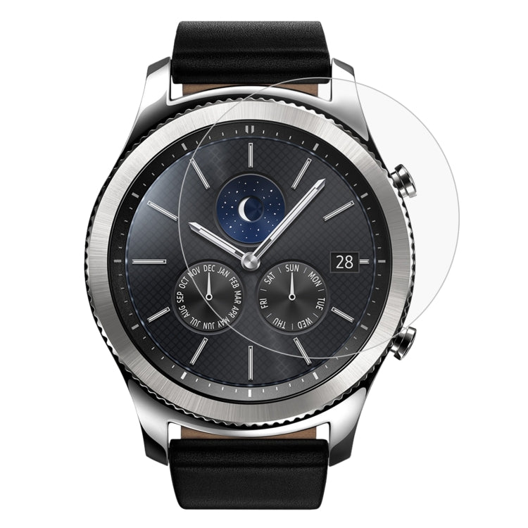 2 PCS ENKAY Hat-Prince for Samsung Gear S3 Smart Watch 0.2mm 9H Surface Hardness 2.15D Explosion-proof Tempered Glass Screen Film