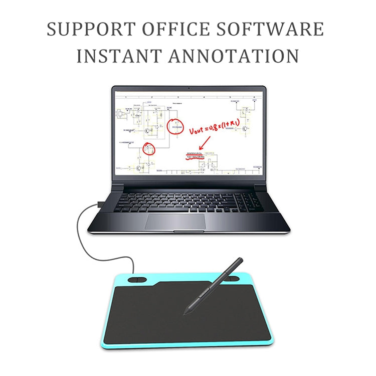 10Moons T503 Drawing Tablet Can Be Connected to mobile Phone Tablet with 8192 Passive Pen