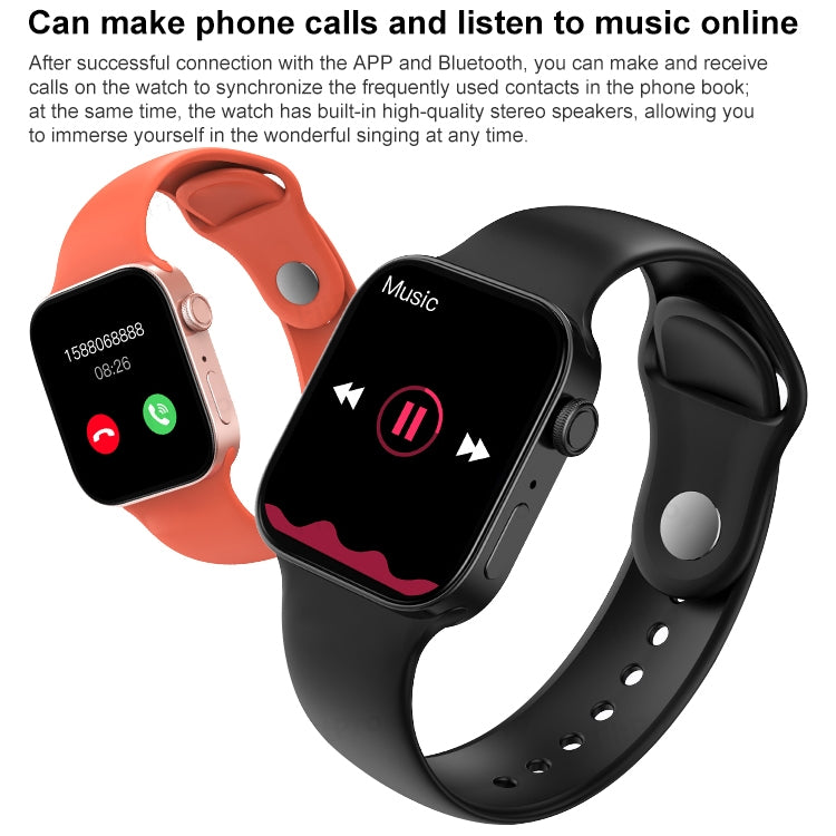 T500+MAX 1.69 inch HD Screen Smart Wristband, Support Bluetooth Calling/Heart Rate Monitoring