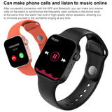 T500+MAX 1.69 inch HD Screen Smart Wristband, Support Bluetooth Calling/Heart Rate Monitoring