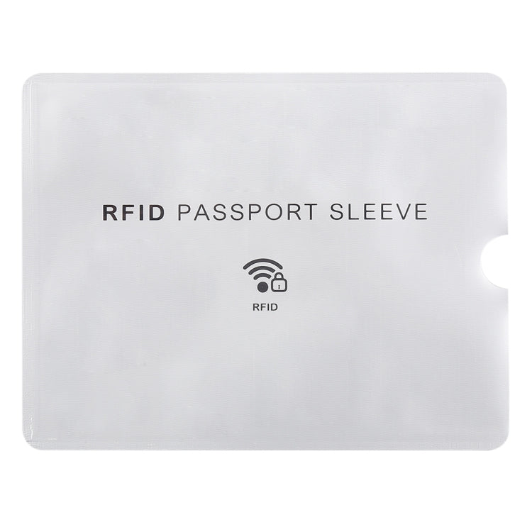 100pcs Aluminum Foil Anti Theft RFID Blocking Sleeve Passport Passbook Protector, Size: 13.5*10.5cm, Airplane Pattern 100pcs